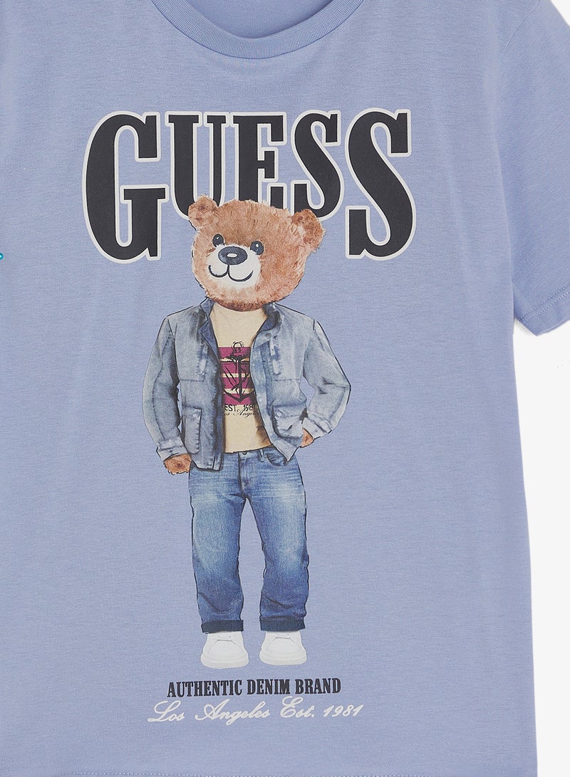 GUESS Youth Graphic Crew Neck T-Shirt - Image 3